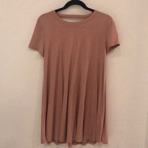 Blush Pink T-Shirt Dress- size M
